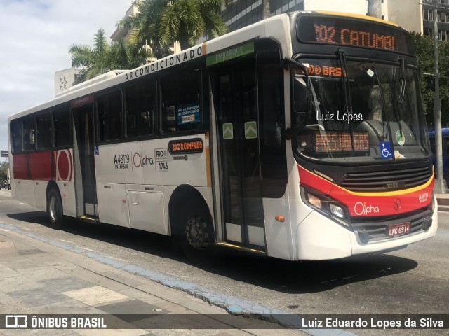Auto Viação Alpha A48119 na cidade de Rio de Janeiro, Rio de Janeiro, Brasil, por Luiz Eduardo Lopes da Silva. Número da foto: #10315750.
