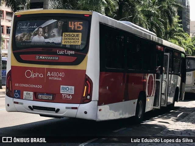 Auto Viação Alpha A48040 na cidade de Rio de Janeiro, Rio de Janeiro, Brasil, por Luiz Eduardo Lopes da Silva. Número da foto: #10315753.