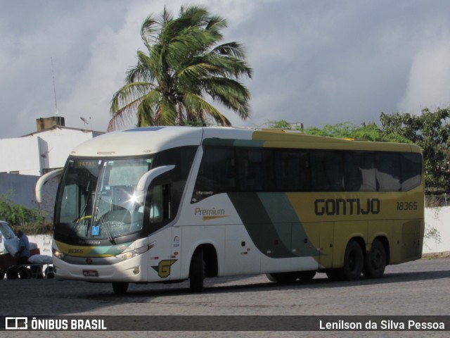 Empresa Gontijo de Transportes 18365 na cidade de Caruaru, Pernambuco, Brasil, por Lenilson da Silva Pessoa. ID da foto: 10316990.