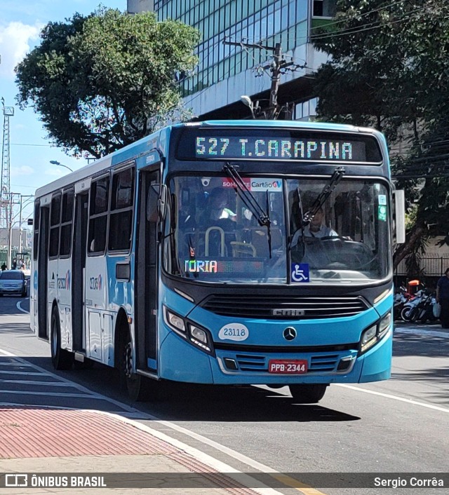 Viação Grande Vitória 23118 na cidade de Vitória, Espírito Santo, Brasil, por Sergio Corrêa. Número da foto: #10316455.