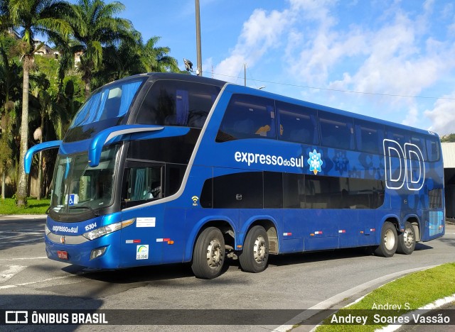 Expresso do Sul 15304 na cidade de Santos, São Paulo, Brasil, por Andrey  Soares Vassão. Número da foto: #10315897.