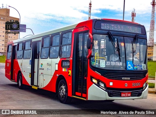 Itajaí Transportes Coletivos 2051 na cidade de Campinas, São Paulo, Brasil, por Henrique Alves de Paula Silva. Número da foto: #10315740.