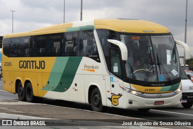 Empresa Gontijo de Transportes 21385 na cidade de São Paulo, São Paulo, Brasil, por José Augusto de Souza Oliveira. ID da foto: 10316667.