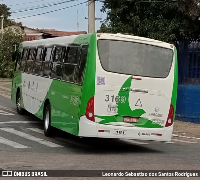 VB Transportes e Turismo 3169 na cidade de Campinas, São Paulo, Brasil, por Leonardo Sebastiao dos Santos Rodrigues. ID da foto: 10320614.