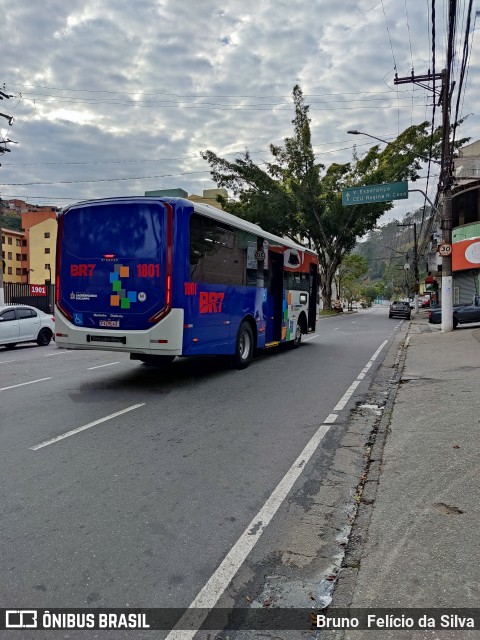 BR7 Mobilidade 1801 na cidade de São Bernardo do Campo, São Paulo, Brasil, por Bruno  Felício da Silva. ID da foto: 10320252.