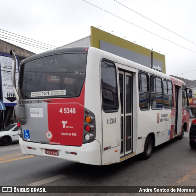 Allibus Transportes 4 5348 na cidade de São Paulo, São Paulo, Brasil, por Andre Santos de Moraes. ID da foto: 10319481.