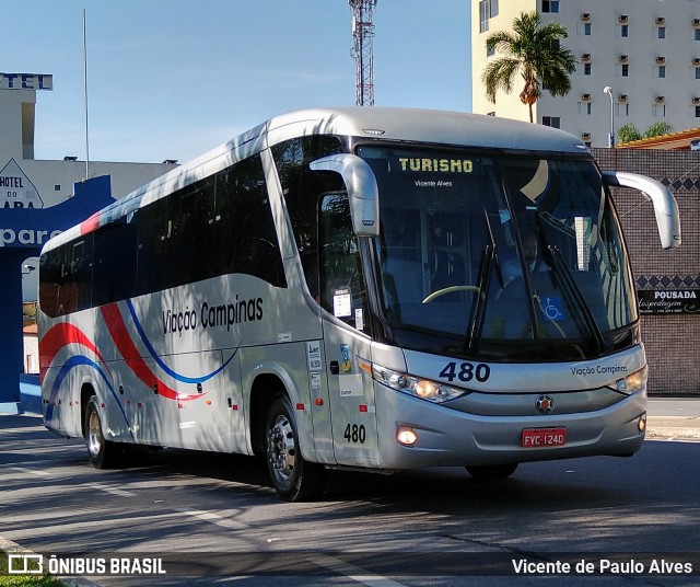 Viação Campinas 480 na cidade de Aparecida, São Paulo, Brasil, por Vicente de Paulo Alves. ID da foto: 10320654.