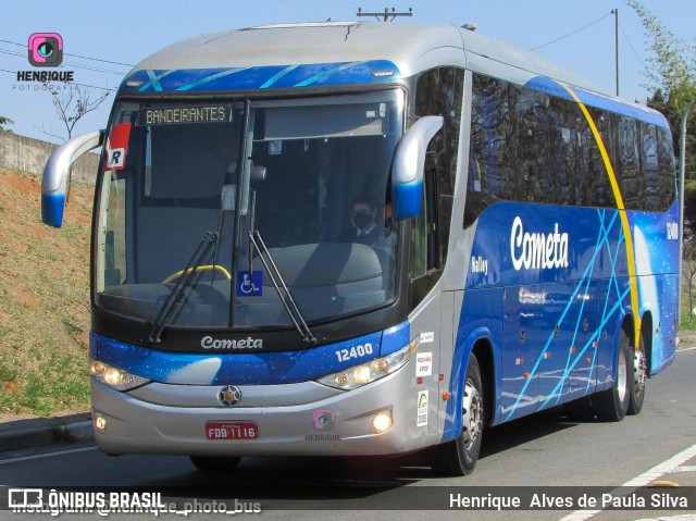 Viação Cometa 12400 na cidade de Campinas, São Paulo, Brasil, por Henrique Alves de Paula Silva. ID da foto: 10319996.