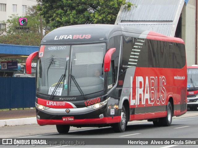 Lirabus 12099 na cidade de Campinas, São Paulo, Brasil, por Henrique Alves de Paula Silva. Número da foto: #10320005.