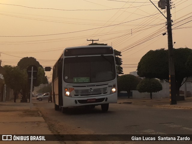 Transvida Transporte Coletivo 1840 na cidade de Ji-Paraná, Rondônia, Brasil, por Gian Lucas  Santana Zardo. Número da foto: #10320376.