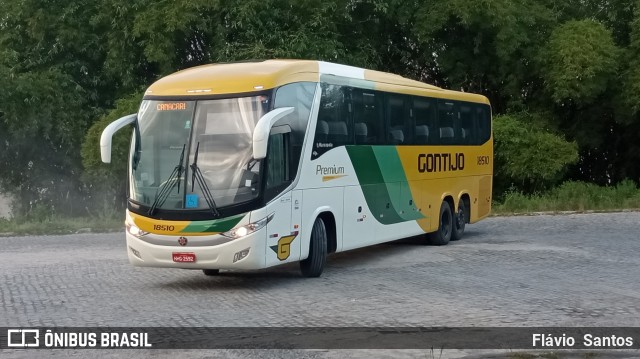 Empresa Gontijo de Transportes 18510 na cidade de Cruz das Almas, Bahia, Brasil, por Flávio  Santos. Número da foto: #10319570.