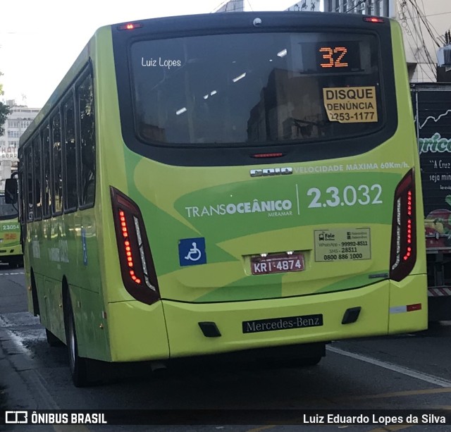Expresso Miramar 2.3.032 na cidade de Niterói, Rio de Janeiro, Brasil, por Luiz Eduardo Lopes da Silva. Número da foto: #10320270.