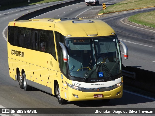 Viação Itapemirim 60819 na cidade de Lavrinhas, São Paulo, Brasil, por Jhonatan Diego da Silva Trevisan. Número da foto: #10318709.