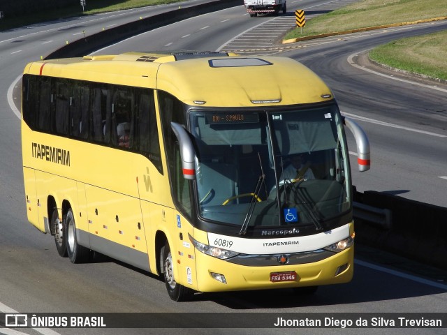 Viação Itapemirim 60819 na cidade de Lavrinhas, São Paulo, Brasil, por Jhonatan Diego da Silva Trevisan. ID da foto: 10318709.