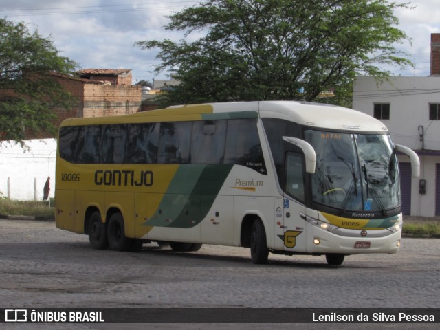 Empresa Gontijo de Transportes 18065 na cidade de Caruaru, Pernambuco, Brasil, por Lenilson da Silva Pessoa. ID da foto: 10318616.