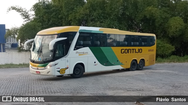 Empresa Gontijo de Transportes 18510 na cidade de Cruz das Almas, Bahia, Brasil, por Flávio  Santos. Número da foto: #10319582.