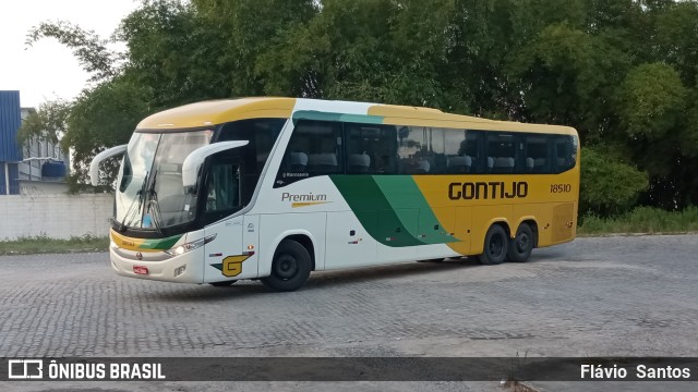 Empresa Gontijo de Transportes 18510 na cidade de Cruz das Almas, Bahia, Brasil, por Flávio  Santos. ID da foto: 10319582.