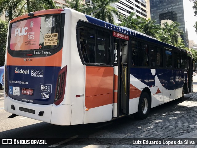 Viação Ideal B28625 na cidade de Rio de Janeiro, Rio de Janeiro, Brasil, por Luiz Eduardo Lopes da Silva. ID da foto: 10320050.