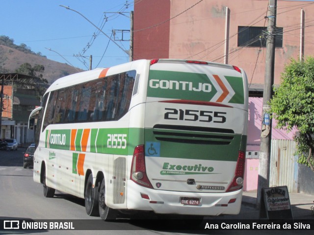 Empresa Gontijo de Transportes 21555 na cidade de Timóteo, Minas Gerais, Brasil, por Ana Carolina Ferreira da Silva. ID da foto: 10321003.