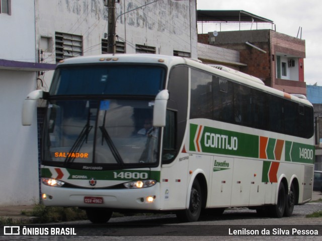 Empresa Gontijo de Transportes 14800 na cidade de Caruaru, Pernambuco, Brasil, por Lenilson da Silva Pessoa. ID da foto: 10321750.