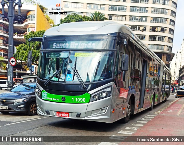 Viação Santa Brígida 1 1090 na cidade de São Paulo, São Paulo, Brasil, por Lucas Santos da Silva. Número da foto: #10321507.