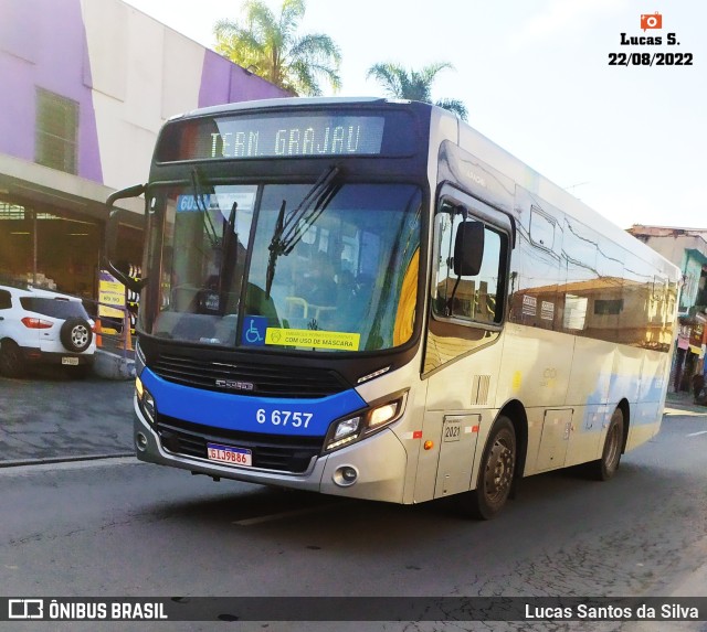 Transwolff Transportes e Turismo 6 6757 na cidade de São Paulo, São Paulo, Brasil, por Lucas Santos da Silva. ID da foto: 10321524.