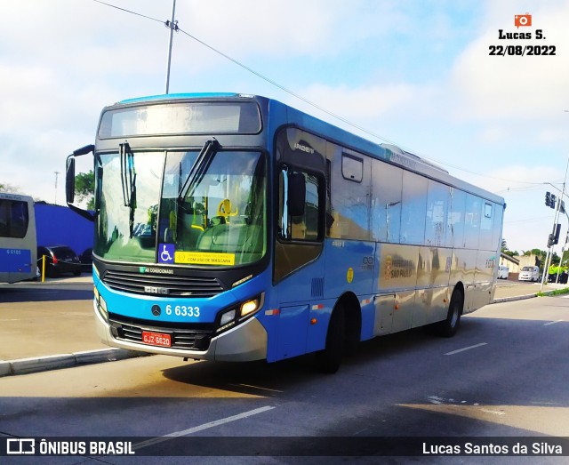 Transwolff Transportes e Turismo 6 6333 na cidade de São Paulo, São Paulo, Brasil, por Lucas Santos da Silva. ID da foto: 10321537.