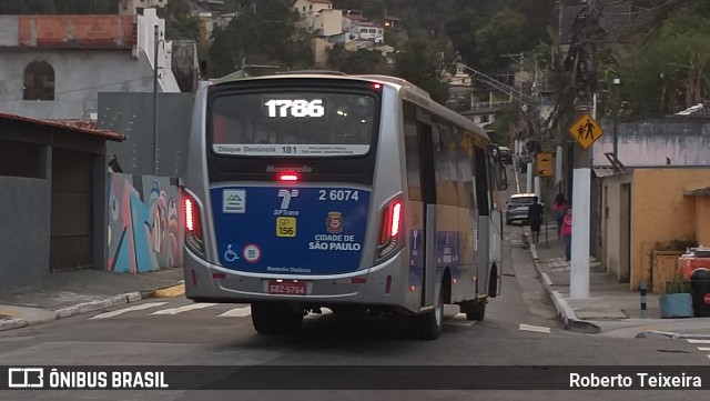 Transcooper > Norte Buss 2 6074 na cidade de São Paulo, São Paulo, Brasil, por Roberto Teixeira. ID da foto: 10323218.