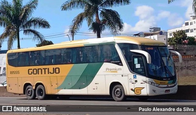 Empresa Gontijo de Transportes 18555 na cidade de Betim, Minas Gerais, Brasil, por Paulo Alexandre da Silva. ID da foto: 10323299.