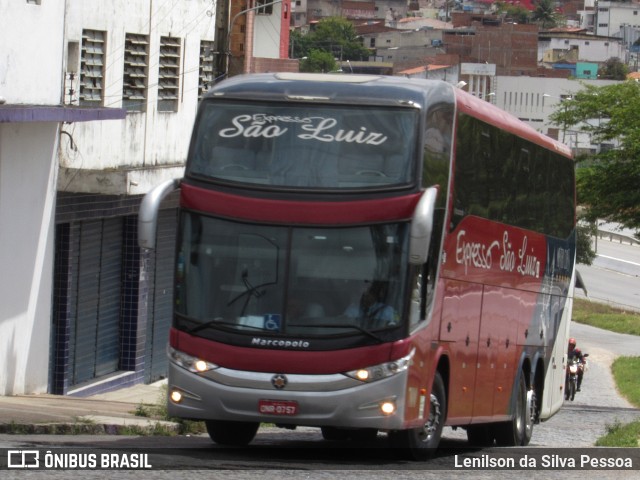 Expresso São Luiz 7800 na cidade de Caruaru, Pernambuco, Brasil, por Lenilson da Silva Pessoa. Número da foto: #10321859.