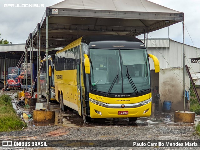 Viação Itapemirim 60001 na cidade de SIA, Distrito Federal, Brasil, por Paulo Camillo Mendes Maria. ID da foto: 10323264.