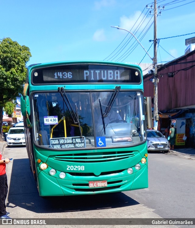 OT Trans - Ótima Salvador Transportes 20298 na cidade de Salvador, Bahia, Brasil, por Gabriel Guimarães. ID da foto: 10321885.