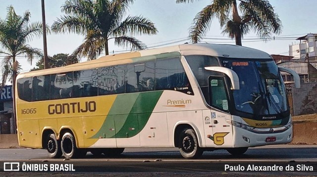 Empresa Gontijo de Transportes 16065 na cidade de Betim, Minas Gerais, Brasil, por Paulo Alexandre da Silva. ID da foto: 10323285.