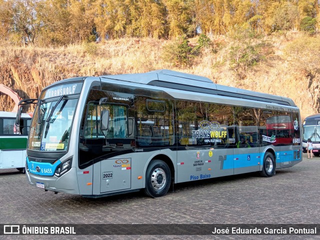 Transwolff Transportes e Turismo 6 6455 na cidade de Campinas, São Paulo, Brasil, por José Eduardo Garcia Pontual. Número da foto: #10323864.