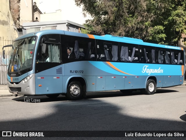 Auto Ônibus Fagundes RJ 101.172 na cidade de Rio de Janeiro, Rio de Janeiro, Brasil, por Luiz Eduardo Lopes da Silva. ID da foto: 10321876.