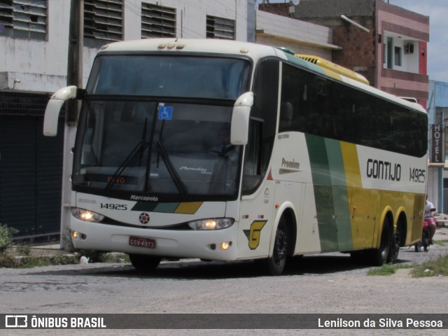 Empresa Gontijo de Transportes 14925 na cidade de Caruaru, Pernambuco, Brasil, por Lenilson da Silva Pessoa. ID da foto: 10321866.