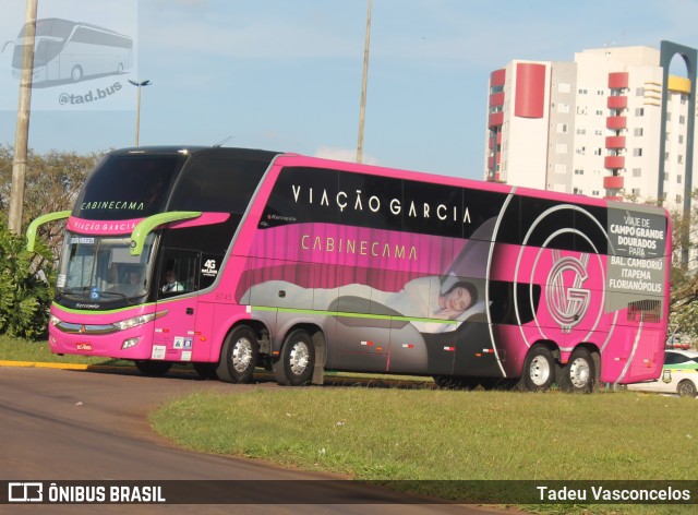 Viação Garcia 8745 na cidade de Cascavel, Paraná, Brasil, por Tadeu Vasconcelos. ID da foto: 10321543.