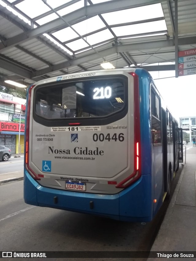 Viação Cidade de Caieiras 00446 na cidade de Franco da Rocha, São Paulo, Brasil, por Thiago de Souza. Número da foto: #10322023.