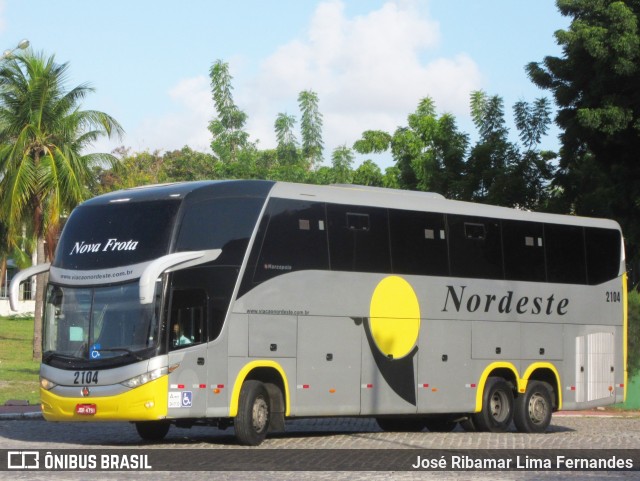 Viação Nordeste 2104 na cidade de Fortaleza, Ceará, Brasil, por José Ribamar Lima Fernandes. ID da foto: 10322421.