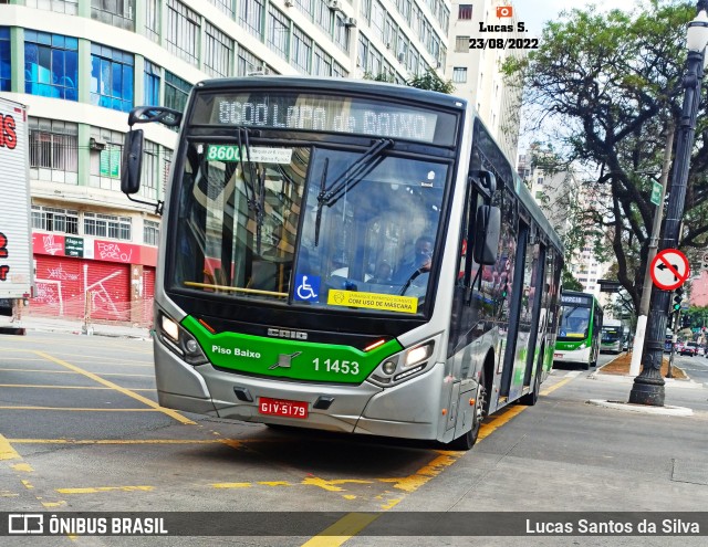 Viação Santa Brígida 1 1453 na cidade de São Paulo, São Paulo, Brasil, por Lucas Santos da Silva. ID da foto: 10321519.