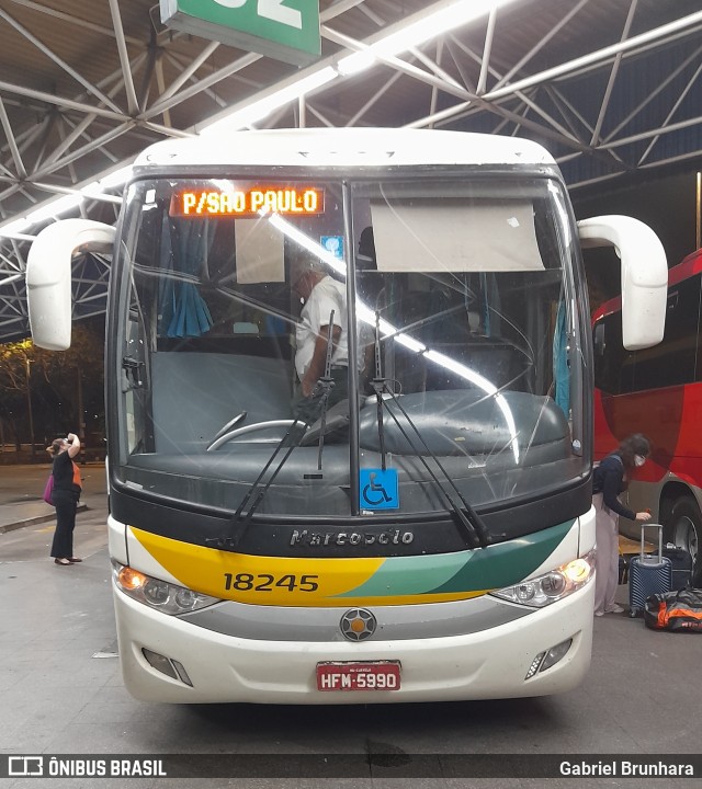 Empresa Gontijo de Transportes 18245 na cidade de São Paulo, São Paulo, Brasil, por Gabriel Brunhara. ID da foto: 10322260.