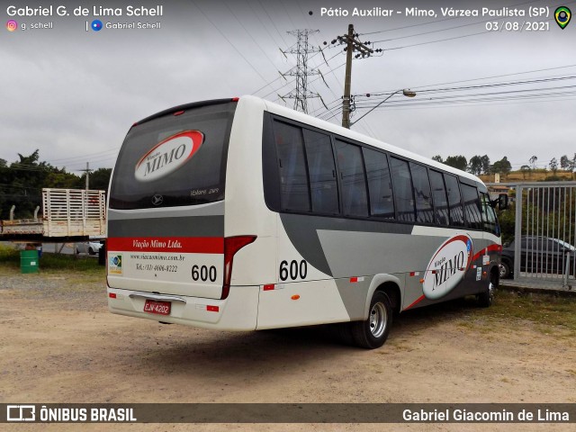 Viação Mimo 600 na cidade de Várzea Paulista, São Paulo, Brasil, por Gabriel Giacomin de Lima. ID da foto: 10326730.