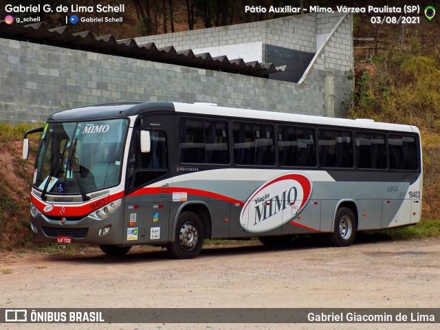 Viação Mimo 19403 na cidade de Várzea Paulista, São Paulo, Brasil, por Gabriel Giacomin de Lima. Número da foto: #10326801.