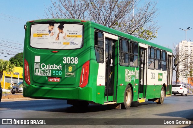 Expresso Caribus Transportes 3038 na cidade de Cuiabá, Mato Grosso, Brasil, por Leon Gomes. Número da foto: #10327639.