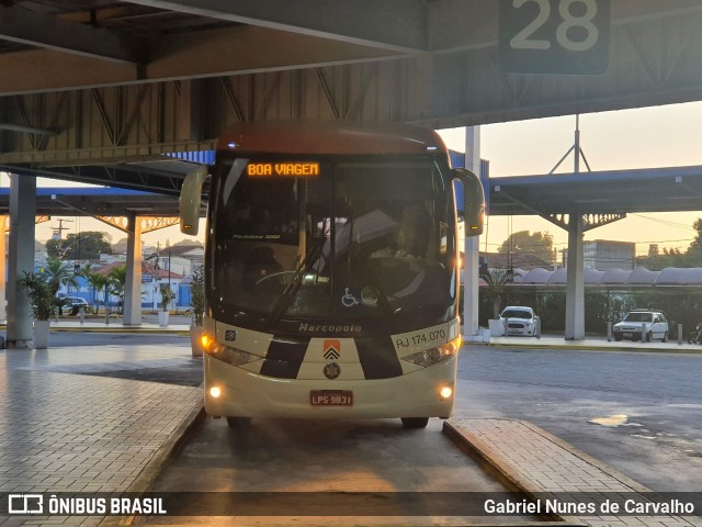 Viação Cidade do Aço RJ 174.070 na cidade de Resende, Rio de Janeiro, Brasil, por Gabriel Nunes de Carvalho. Número da foto: #10326061.