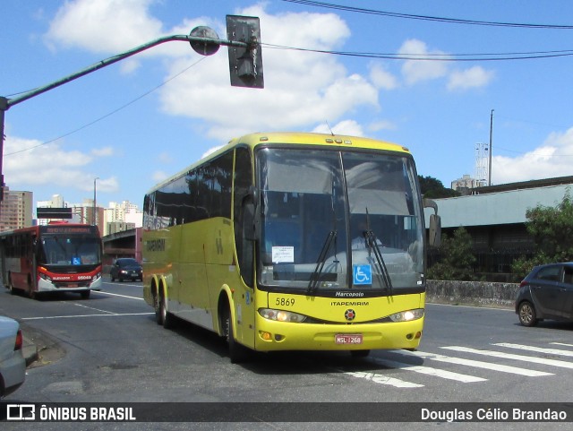 Viação Itapemirim 5869 na cidade de Belo Horizonte, Minas Gerais, Brasil, por Douglas Célio Brandao. ID da foto: 10326748.