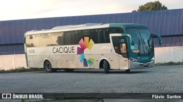 Cacique Transportes 4238 na cidade de Cruz das Almas, Bahia, Brasil, por Flávio  Santos. ID da foto: 10326069.