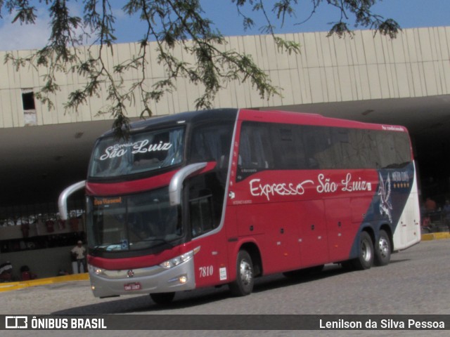 Expresso São Luiz 7810 na cidade de Caruaru, Pernambuco, Brasil, por Lenilson da Silva Pessoa. ID da foto: 10325891.