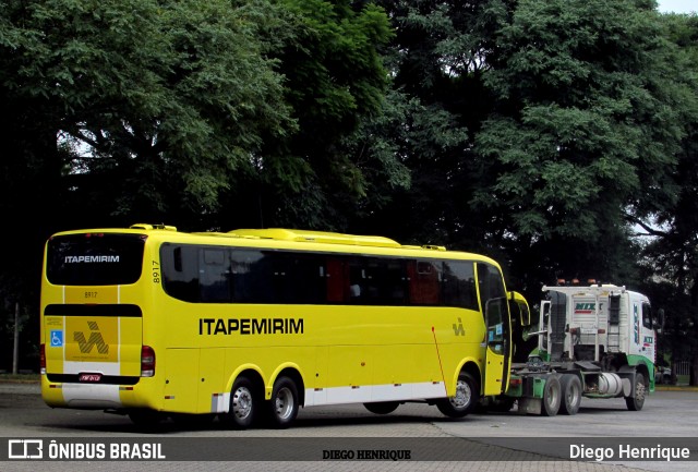 Viação Itapemirim 8917 na cidade de São Paulo, São Paulo, Brasil, por Diego Henrique. ID da foto: 10245810.