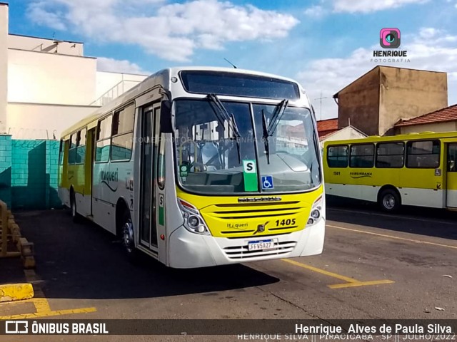 Viação Itaqueri 1405 na cidade de Piracicaba, São Paulo, Brasil, por Henrique Alves de Paula Silva. ID da foto: 10243459.